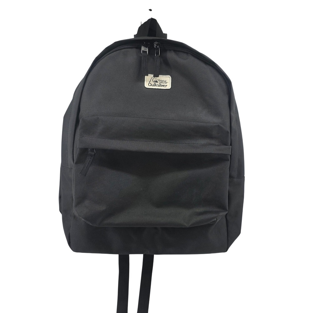 Quiksilver Everyday Edition Backpack Black Canvas Bag School Travel